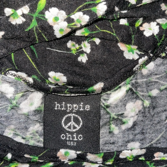 Black floral blouse - Picture 4 of 5